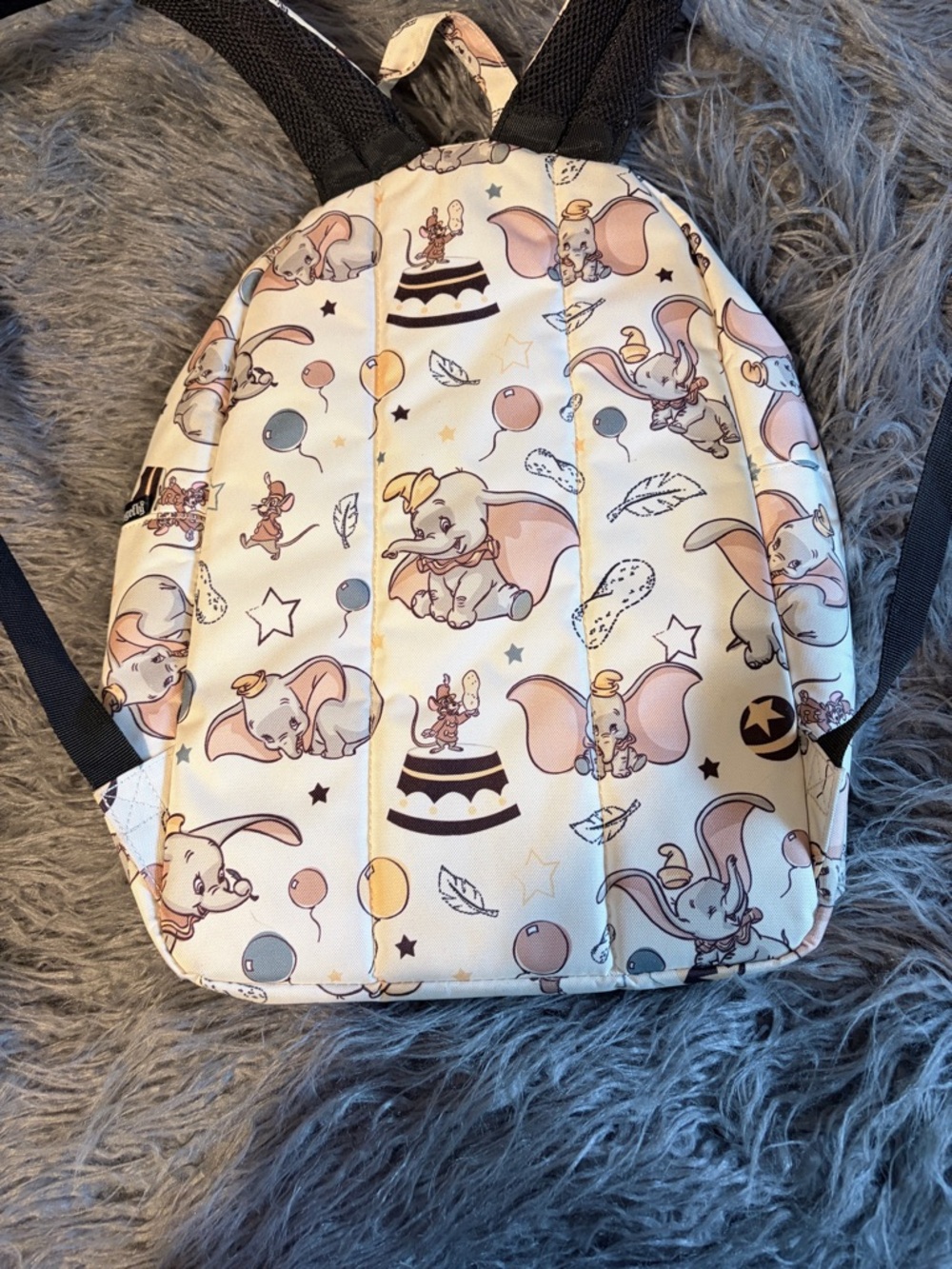 Loungefly Dumbo canvas full size Backpack. All over print - Picture 7 of 8